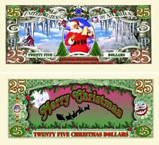 Pack of 10 Merry Christmas Collectible Holiday Decor Novelty Dollar Bills picture