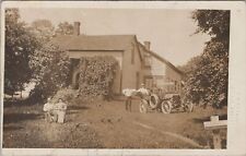 Jones Family at Rural Residence Old Car Plate 53445 RPPC c1910s Postcard picture