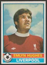 TOPPS-FOOTBALL (RED BACK 1977)-#125- LIVERPOOL - EMLYN HUGHES picture