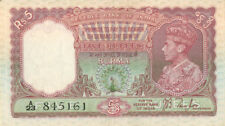 Burma - 5 Rupees - P-4 - ND 1938 Dated Foreign Paper Money - Paper Money - Forei picture