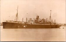 Real Photo Postcard Steamship Steamer Tug Boat picture