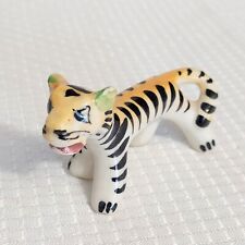 Vintage Art Pottery Bengal Tiger Figurine Italy Handmade Miniature Animal picture