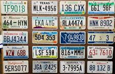 Large lot colorful of 20 old license plates - bulk - many states - low shipping picture