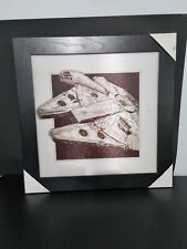 Star Wars Millennium Falcon 3D Reflective Picture-19.5x19.5 x.5