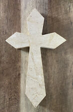 Large Holy Land Stone Reliquary Crucifix Alter Piece Cross Relic 15