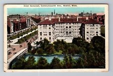 Boston MA-Massachusetts, Hotel Somerset, Antique, c1924 Vintage Postcard picture
