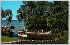 Sightseeing Boats Cypress Gardens Winter Haven Florida Postcard—Tropical Beauty picture