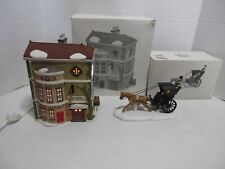 Dept. 56  Dicken's 1992 King's Road Post Office & 1989 King's Road Cab Read picture