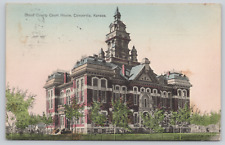 Postcard Concordia, Kansas, Ks, 1910, Cloud County Court House A693 picture