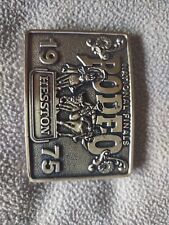 Hesston National Finals Rodeo 1975 Belt Buckle Adult Limited Edition Collectors  picture