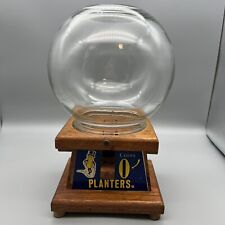 Knock On Wood Vintage Mr. Peanut Glass Globe Peanut Dispenser picture