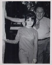 Walt Disney poses with star Annette Funicello vintage 8x10 inch photo picture