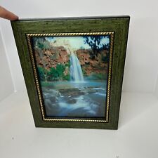 Vintage Lighted Motion Picture Waterfall Birds Sound 10x13 Framed Works picture