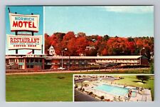 Norwichtown CT-Connecticut, Norwich Motel, Advertising Souvenir Vintage Postcard picture