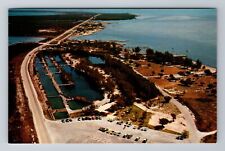 Key West FL-Florida, Aerial Islamorada On Highway, Antique, Vintage Postcard picture