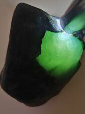 Glassy Ice Light Green Burma Jadeite Jade Rough Stone # 1130 gram # 5650 carat # picture