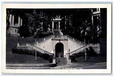 c1940's Entrance To Gorgas US Army Hospital View Panama RPPC Photo Postcard picture