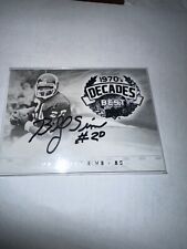 BILLY SIMS signed LIONS OKLAHOMA heisman 2021 Prism football card picture