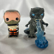 Lot of 2 Movie Funko Pop Figures: Heatray Godzilla #1018 & Hannibal Lecter #25 picture