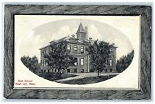 c1910's High School Building Rush City Minnesota MN Embossed Antique Postcard picture