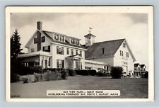 Belfast ME Bay View Farm Guest House Penobscot Bay Early Maine Vintage Postcard picture