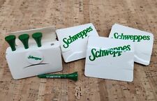 Vintage Schweppes Golf Tee and Ball Marker Set - Matchbook-Style Cover Lot of 4 picture
