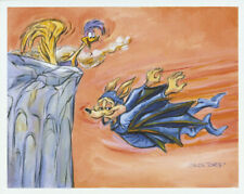 Warner Brothers-Chuck Jones-Limited Edition Canvas-Wile/Road Runner-Near Miss picture