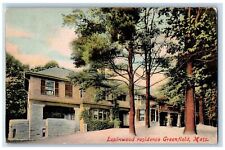 1908 Lupinwood Residence House Building Greenfield Massachusetts Antique Postcar picture