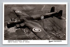 RPPC WWII RAF Armstrong Whitworth Whitley Bomber FLIGHT Photograph Postcard picture