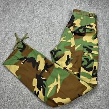 Propper Trousers Mens Small Long Woodland Camouflage Hot Weather Ripstop Button picture