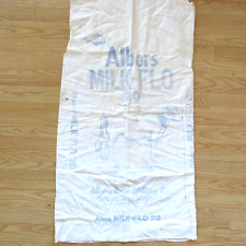  Vintage Albers Milk Flo Blue & White Feed Sack 37