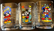 Vintage Set of 3 Walt Disney World Mickey Mouse McDonald's 2000 Magic Kingdom Gl picture