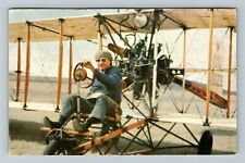 Billy Parker Pioneer Aviator 1914 Model Curtiss Ox5 Aircraft Vintage Postcard picture