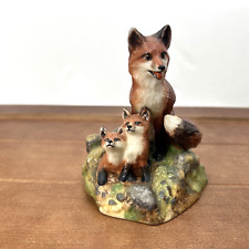 1984 Richard Orr First Adventure Fox Art Porcelain, National Wildlife Federation picture