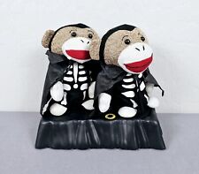 Pan Asian Creations Vampire Sock Monkey Duo Halloween Sings Dances VHTF (READ) picture