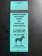 Matchbook Cover - Dark Horse Madison Indiana picture