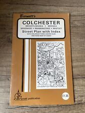 Vintage Old Barnett’s Colchester Street Plan Map Visit Tour Double Sided picture