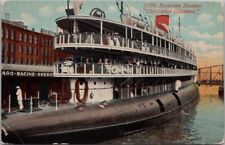 c1910s CHICAGO Ill. Steamship Postcard 