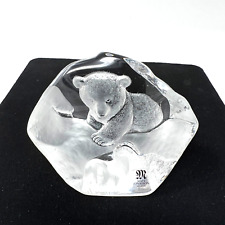 Mats Jonasson Sweden Full Lead Maleras Crystal Paperweight Signed Number 3549? picture