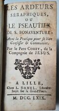 'Les Ardeurs Séraphiques... ' - Old & rare miniature Jesuit book, 18th century picture