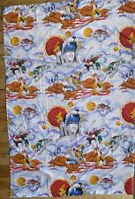Vintage 1984 World Event Productions Voltron Twin Flat Bed Sheet great condition picture