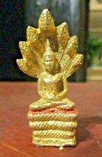 Vintage Miniature Brass Bronze Nepali Meditation Buddha Figure Great Details picture