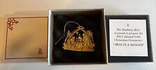 Danbury Mint 2011 Annual Christmas Ornament Away in a Manger 23K Gold picture