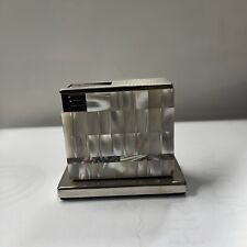 VINTAGE AUGUSTA GAS TABLE & DESK LIGHTER. METAL & MOTHER OF PEARL RARE Untested picture