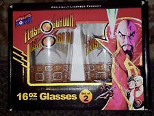 Flash Gordon 16 oz Collector Glass Set Of 2 New In Box Bif BangPOW Licensed  picture