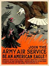 American Eagle - Army Air Service Classic WWI Poster - 24x32 picture