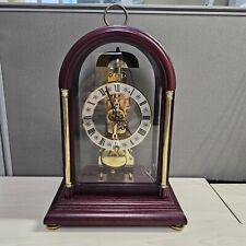 Franz Hermle Mantel Clock Mahogany with Key #791-081 (1987) picture