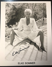 Legendary Actress ELKE SOMMER Signed 8X10 B&W Publicity Photo picture