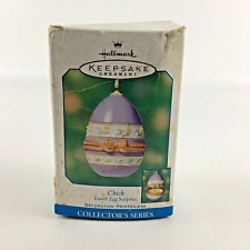 Hallmark Keepsake Ornament Easter Egg Surprise Chick Fine Porcelain Vintage 2001 picture