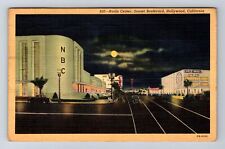 Hollywood CA-California, Radio Center, Sunset Boulevard, Vintage c1911 Postcard picture